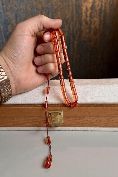 dergah tesbih Üstad Erkan Çubukcu System Design Clamping Amber Prayer Beads