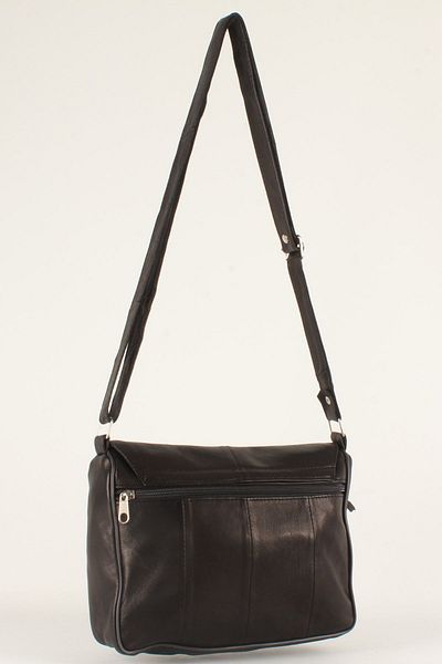 fubileather Geantă Güney Leather Daily Rod Messenger, neagră 24*20