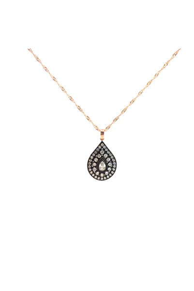 SÜKSE JEWELRY Elmas Montür Damla Model Kolye