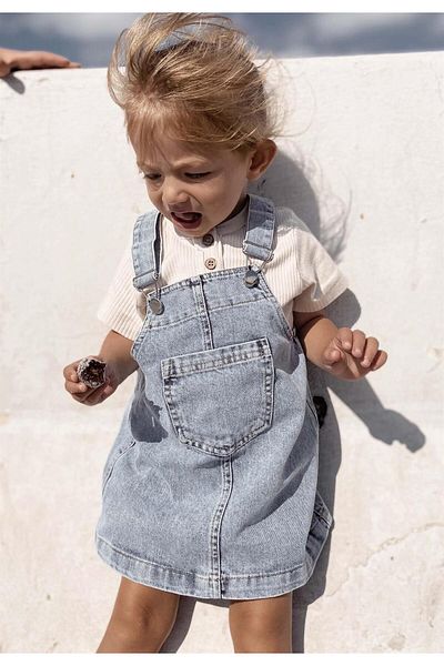 Cigit Jeans Gilet 2-7 Years Blue