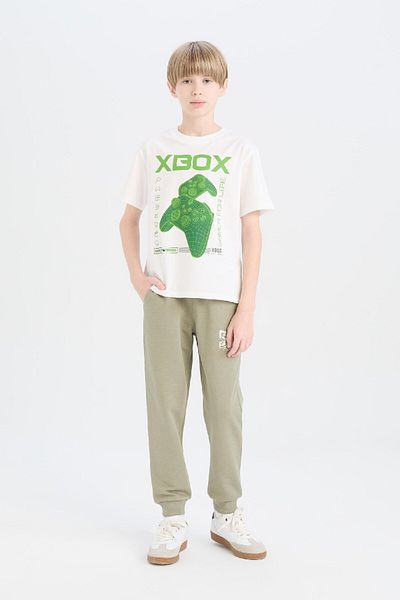 DeFacto Tricou cu mânecă scurtă Xbox Crew Deck pentru băieți E3100a825sm