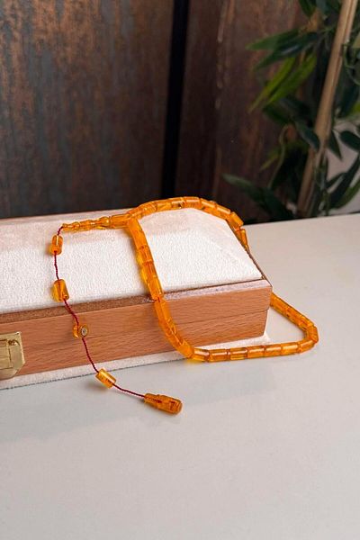 dergah tesbih Üstad Erkan Çubukcu System Design Clamping Amber Prayer Beads
