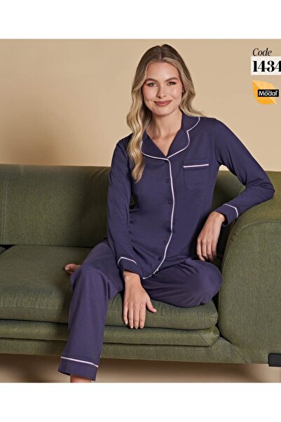 İntive Lingerie Poleren Modal Fabric Pantaloni de cămașă confortabili/Seturi ...