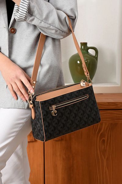Cacharel Paris Women's 4 Compartment Long Cross Strap Shoulder & Hand Bag (27X18Cm)