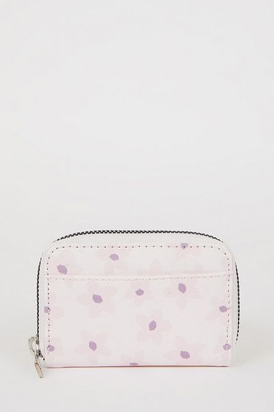 DeFacto Women's Floral Faux Leather Coin Purse E5483Axns
