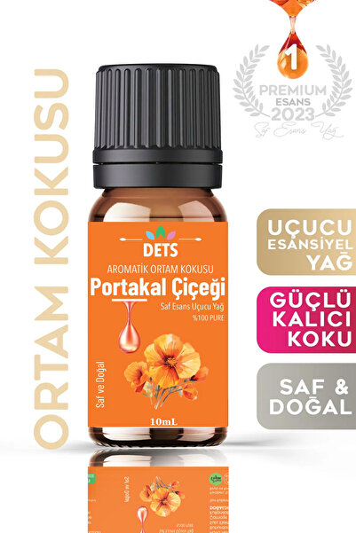 Dets Portakal Çiçeği Uçucu Yağı - Buhurdanlık, Difüzör Ve Oda Kokusu Için %10...