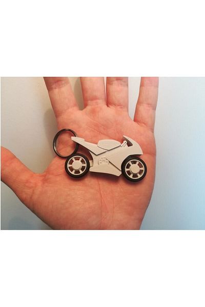 GİT3D Motorcycle Keychain, Motorcycle Toy Keychain, Motorcycle Figure Keychain