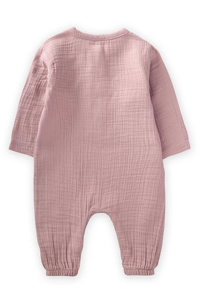 Cigit 0-3 Years Lilac mušelínový overal - poklopec a sezónní