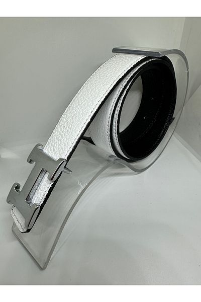 Yurtsever Women's 100% Genuine Leather H Buckle Belt 3cm