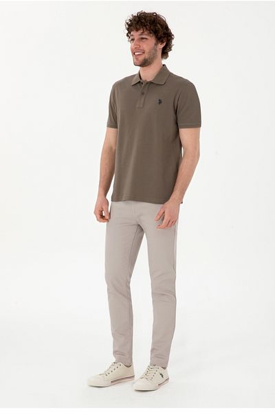 U.S. Polo Assn. Ανδρικό μπλουζάκι με γιακά πόλο των ΗΠΑ