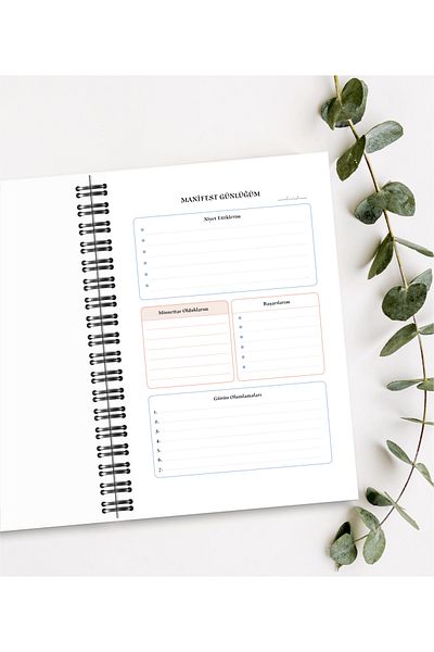 BULUT DİJİTAL Manifest Notebook & Journal & 160Sf 80 Pages
