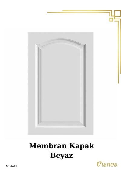 VISNES Özel Ölçü Membran Mutfak Dolap Kapağı Banyo Kapak Özel Kaplama