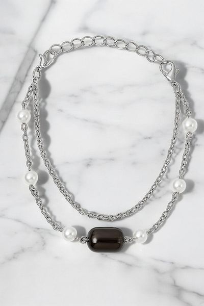MakeWell Summer Pearl Beaded Natural Stone Heart and Star Design Bracelets for Summer
