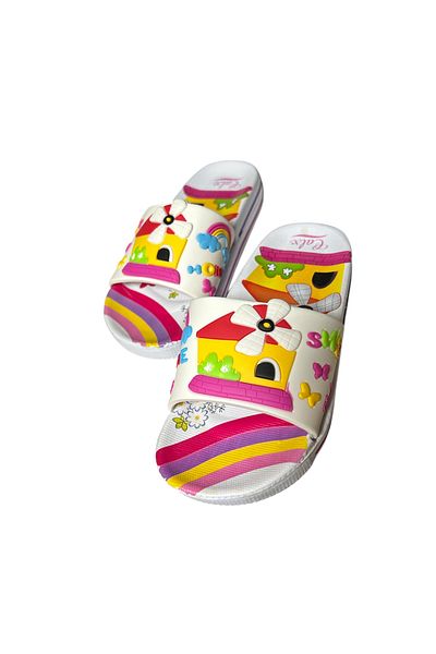 Calx papuci cu figuri de fete