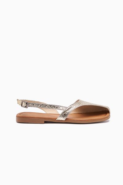 Limoya Agnez Gold Belt Detailed Women's Sandals