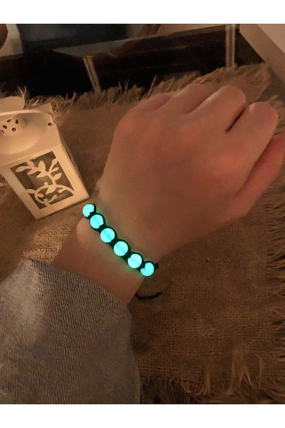 Sewor Original Cat's Eye Bracelet with Knitted String Design that Glows in the Dark