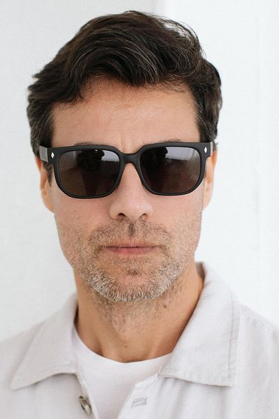 Bilge Karga Felipe Matt Black Green Men's Sunglasses