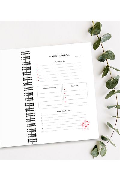 BULUT DİJİTAL Manifest Notebook & 777 & Manifest Journal & 80 Sheets (160Sf)