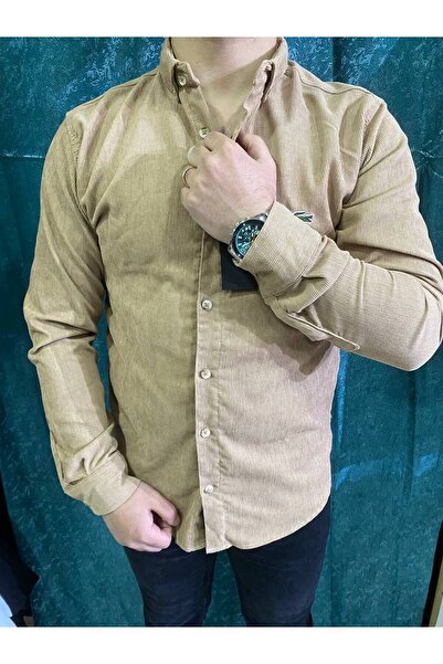 Omerta Slim Kalıp Kadife Gömlek A Kalite Kumaş