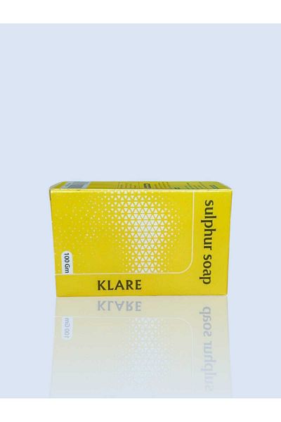 Klare Clear Sulfur Soap for Skin Cleansing and Purification 100g