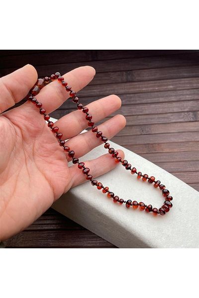 dergah tesbih Baby Teeth Necklace Real Drop Amber