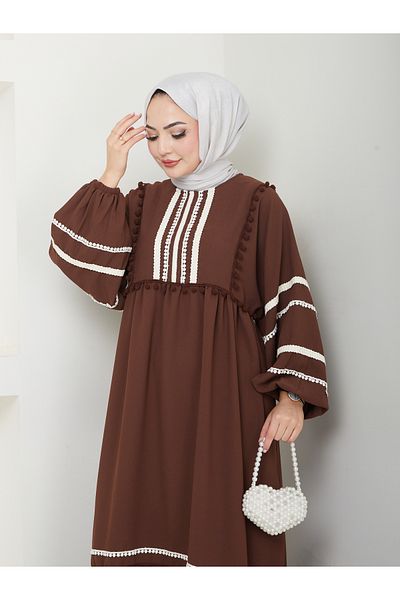 VOLT CLOTHİNG Γυναικείο φαρδύ φόρεμα με ρίγες