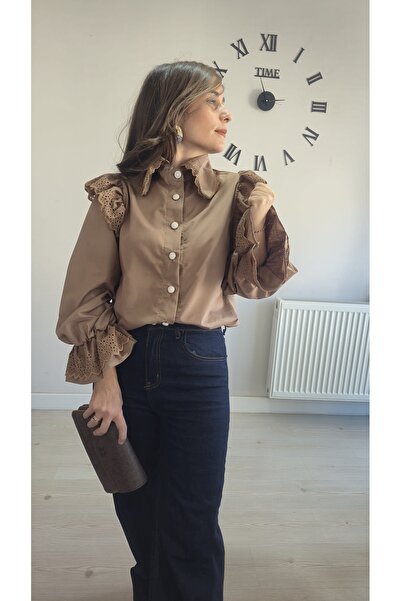 Butik Fisto Detaylı Tasarim Gömlek