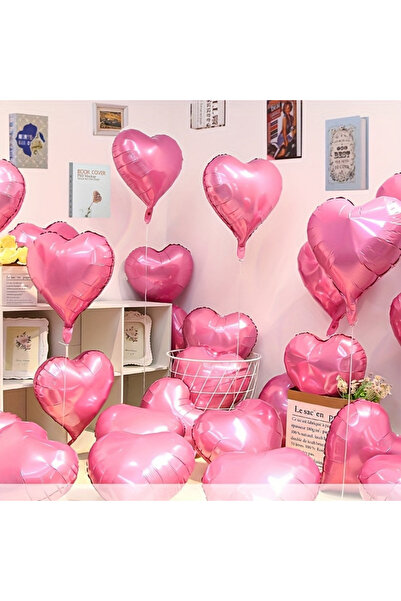 party world مجموعة من 10 بالونات على شكل قلب – 18 بوصة |   الذهب والفضة والور...