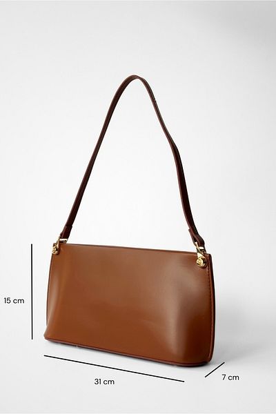 Yuka Atelier Geantă de umăr Goa Minimal cu detaliu de accesoriu