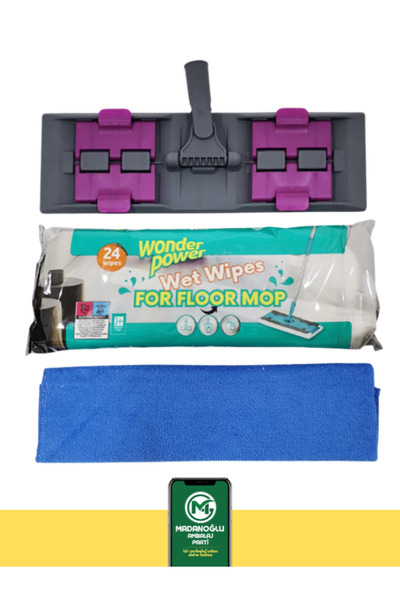 Madanoğlu ticaret X-LARGE FIRSAT PAKETİ (24 lü Mop Havlusu / Mandallı Mop Apa...