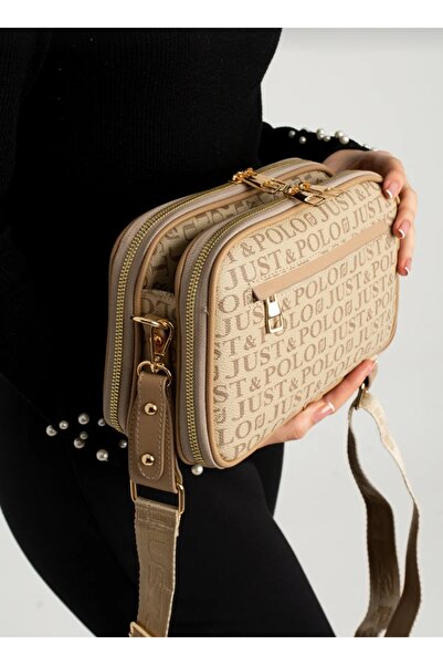 Just Polo Justpolo Women's 5-Eye Monogram Printed Bag Wallet Combination