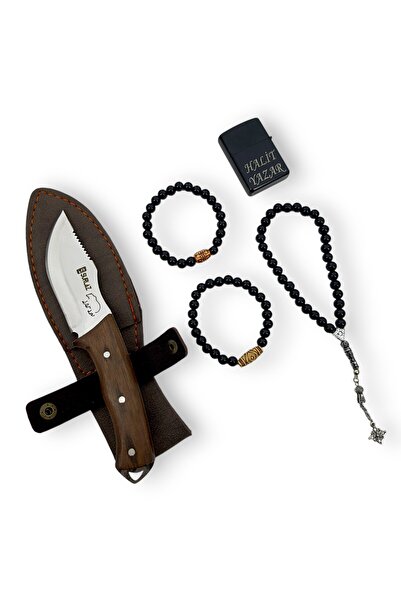 SürLaz Doğum Günü Hediyesi Özel Set İsme Özel El Yapımı Kamp Bıçağı 2 Bilekli...