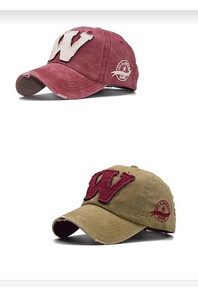 WOHOME Unisex Antique W Hat Set of 2