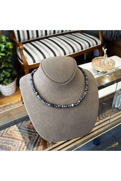 dergah tesbih Iolite Stone Necklace