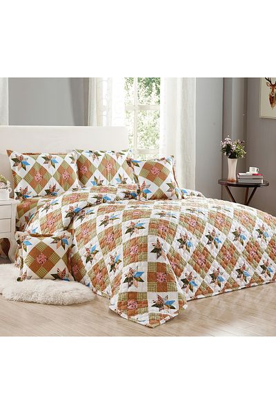 Generic Compressed Comforter Set Twin Size Tow color, 4 Pieces, Single Size 160x210cm