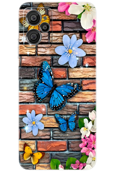 CASPER Via X30 / X30 PLUS Uyumlu Kılıf Desen Baskılı Silikon Kelebek STK:672 CP-eCflNCl