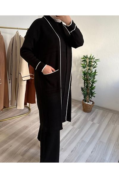 Marjita Hijab Triple Knitwear Set - Sweater Sweater Trousers 3 Piece Set