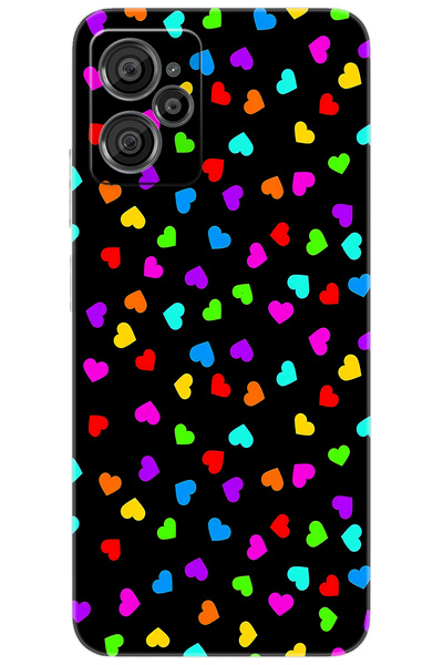 CASPER Via X30 / X30 PLUS Uyumlu Kılıf Desen Baskılı Silikon Renkli Minik Kalpler STK:1017 CP-H1dVHmT