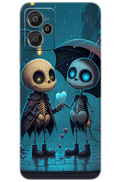 CASPER Via X30 / X30 PLUS Uyumlu Kılıf Desen Baskılı Silikon Aşık İskeletler STK:733 CP-dVVMoVG