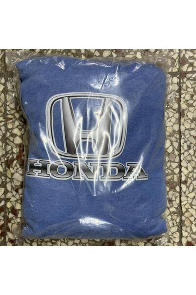 MOTTOMOR Auto Honda Printed Combed Service Cover Front-Back Suit Blue-Black-W...