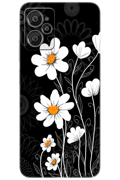CASPER Via X30 / X30 PLUS Uyumlu Kılıf Desen Baskılı Silikon Papatya STK:693 CP-HNTnuD8