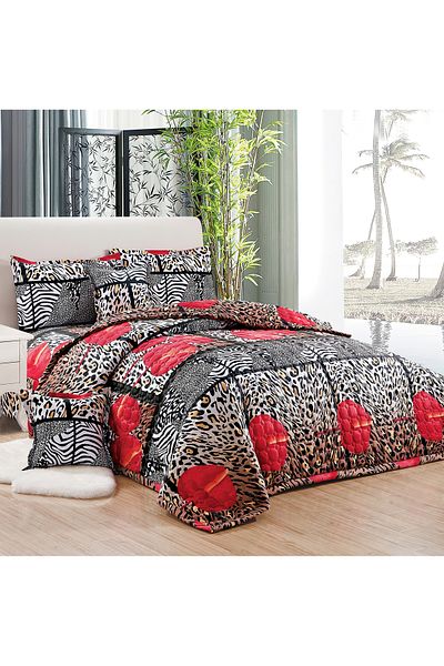 Generic Compressed Comforter Set Twin Size Tow color, 4 Pieces, Single Size 160x210cm