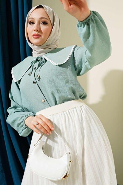 modasindoma жіноча сорочка з вишитим коміром