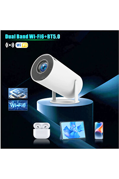 beemen HY300 Pro Taşınabilir Android 11 Bluetooth Full HD 720p Projeksiyon Her Yerde Sinema Keyfi