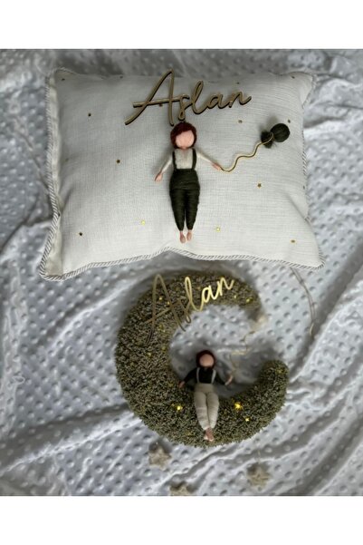 Tasarım Bebek kapı süsü takı yastığı set