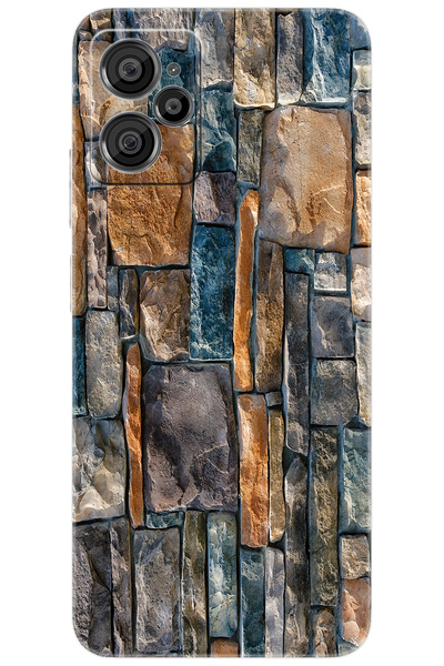 CASPER Via X30 / X30 PLUS Uyumlu Kılıf Desen Baskılı Silikon Taş Duvar STK:233 CP-2eRroZr