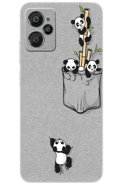 CASPER Via X30 / X30 PLUS Kılıf Desen Baskılı Silikon Pandalar STK:749 CP-y1JObKL