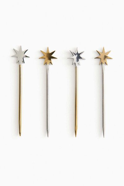 H&M 4-pack metal food sticks