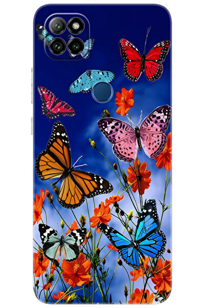 CASPER Via E30 / E30 PLUS Uyumlu Kılıf Desen Baskılı Silikon Renkli Kelebekle...