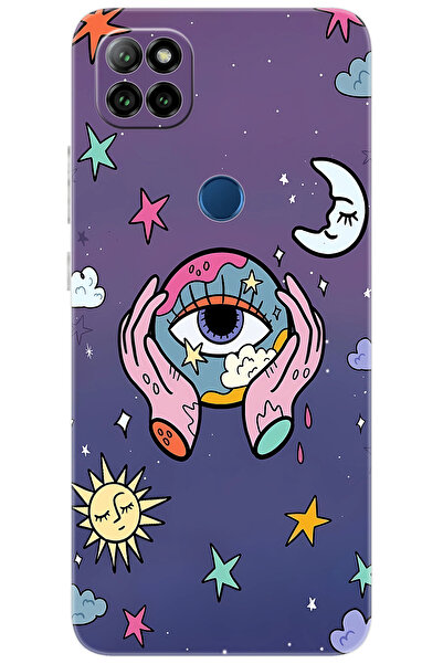 CASPER Via E30 / E30 PLUS Uyumlu Kılıf Desen Baskılı Silikon Dünya Gözü STK:6...